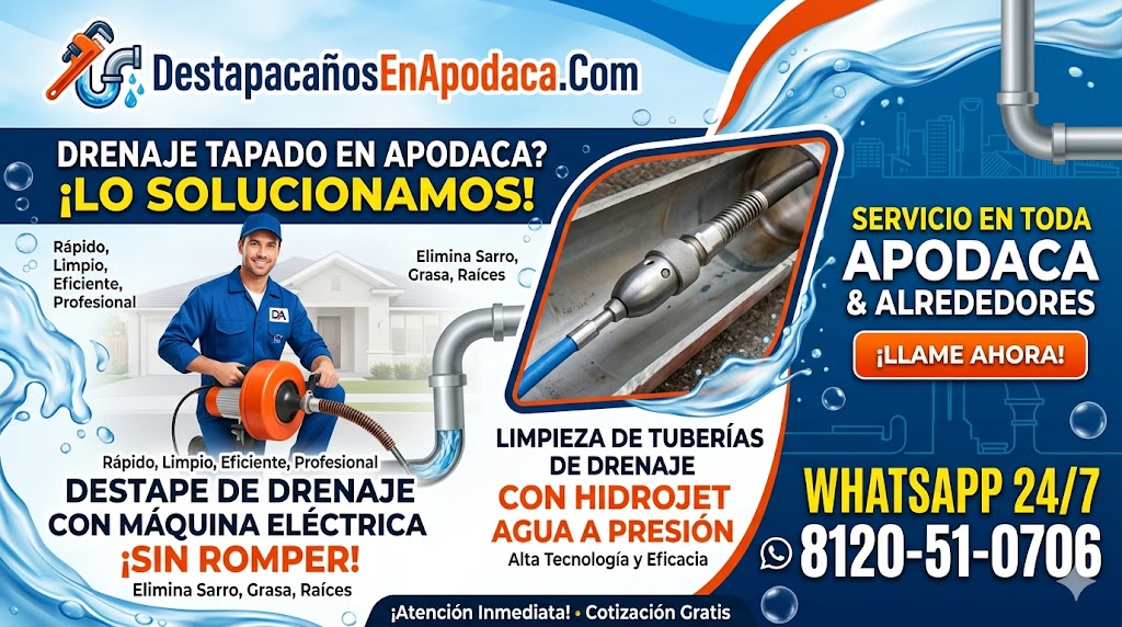destapacaños en apodaca